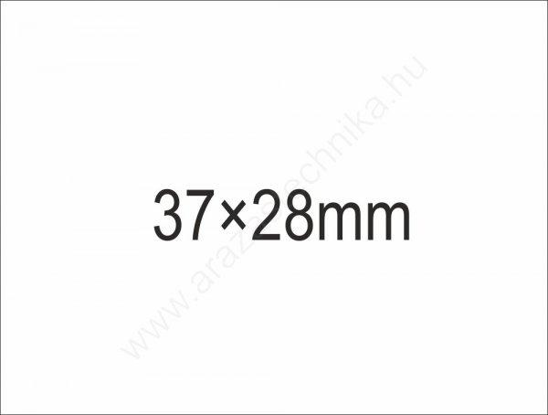 37x28mm árazócímke - fehér (500db/tek) (24tek/#)