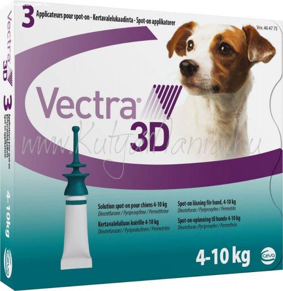 Vectra® 3D rácsepegtető oldat kutyáknak 4-10 kg 3 pip