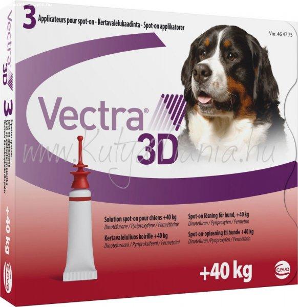 Vectra® 3D rácsepegtető oldat kutyáknak 40-66 kg 3 pip