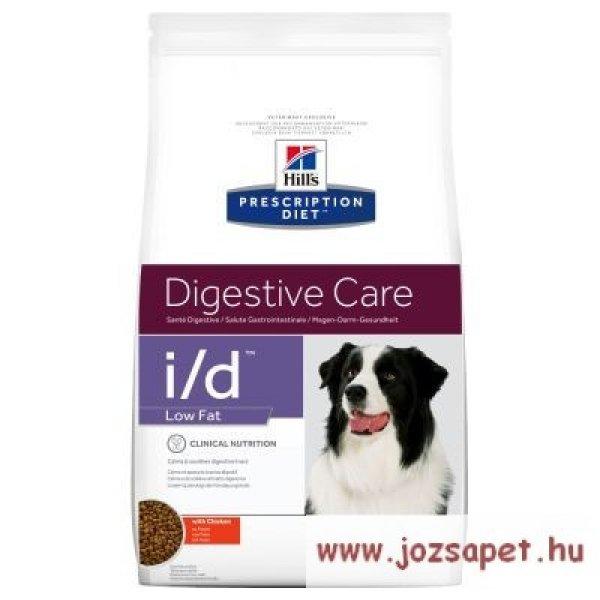 Hill's Prescription Diet i/d Low Fat Digestive Care kutyatáp 12kg