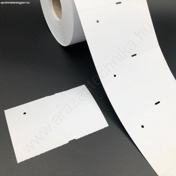 Függő etikett PVC 100x65mm - időjárásálló műanyag címke - nem
öntapadós (600db/tek)