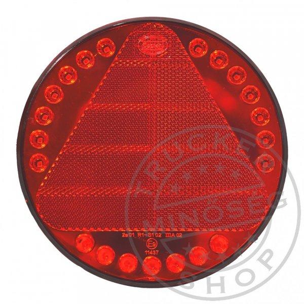 LED hátsó lámpa kör háromszög prizmával 12/24V Dasteri