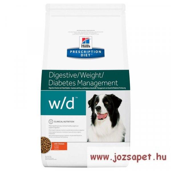 Hill's Prescription Diet Canine W/D kutyatáp 10 kg