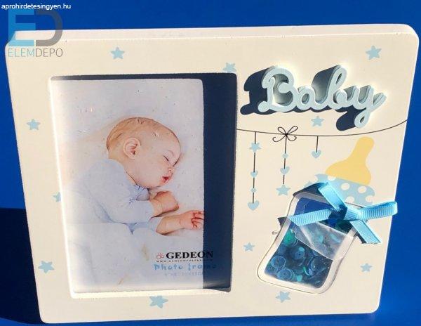 Gedeon Photo frame " Baby " kék-fehér babás képkeret 10 x 15cm
képnek