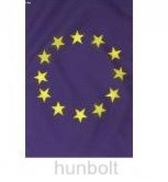Európa hurkolt poliészter álló kültéri zászló, 100x200 cm- karabiner
