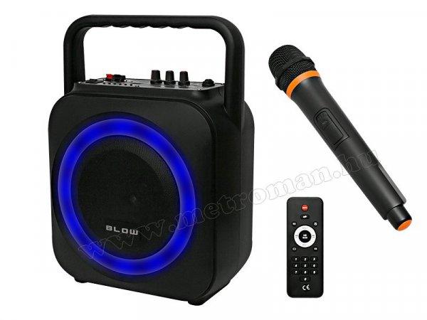 Hordozható Karaoke szett USB/MP3 Bluetooth zenelejátszó, vezeték nélküli
mikrofonnal, BT800