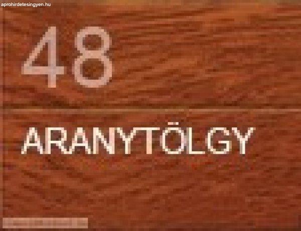 Redőnyléc (maxi, 55 mm, alumínium)- aranytölgy