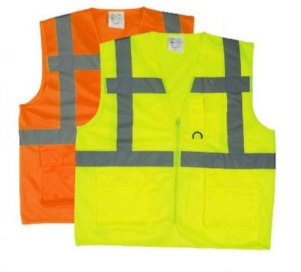 MV YARD többzsebbes FLUO láthatósági mellény sárga vagy narancs XL, XXL
7YGMO, YGMY