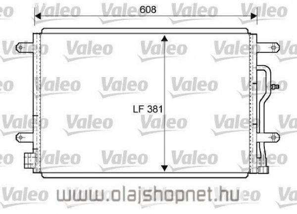 Audi A4 Légkondihűtő (minden motorhoz) VALEO 2004-