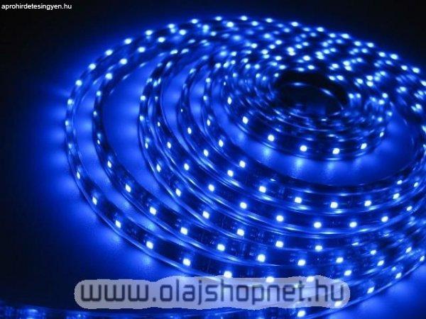 Flexibilis SMD LED szalag, vizálló, 30LED/m, kék fényű, méterben