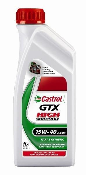 CASTROL GTX HIGH MILEAGE 15W40 1 Liter