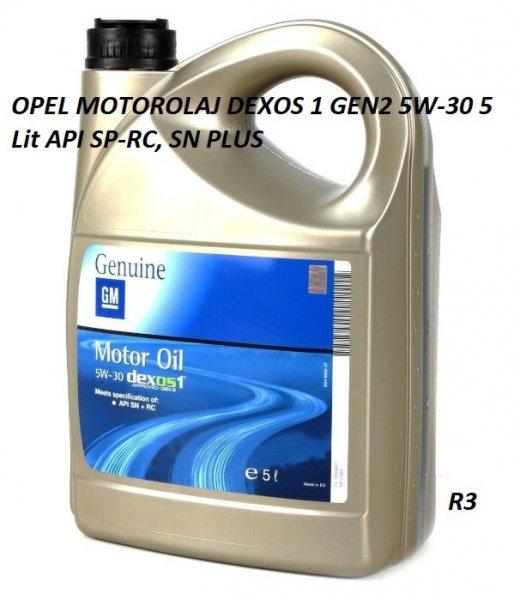 OPEL MOTOROLAJ DEXOS 1 GEN2 5W-30 5 Lit API SP-RC, SN PLUS