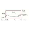 Kipufogcs, Ford Fiesta Hachback, Fusion, Mazda 2, 1.4, 200