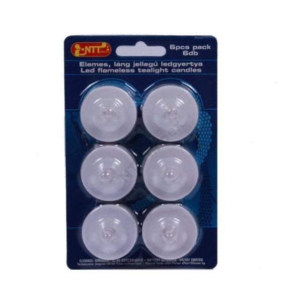 LED Tealight mécses 6db/cs Sárga