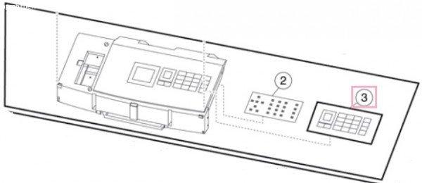LEX 40X7741 Control panel buttons MS710