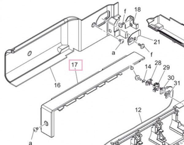 Min A00J160100 paper exit cover