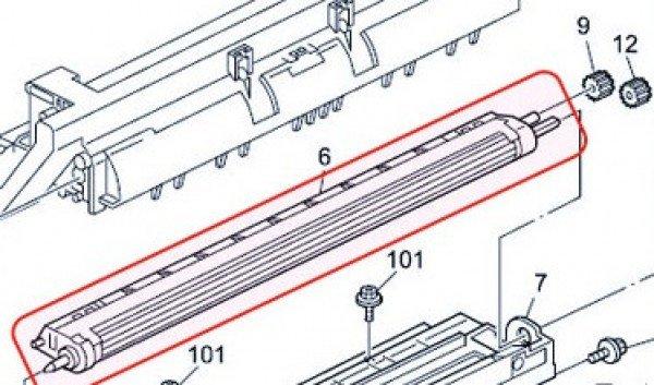 RI B121 3051 Development roller assy