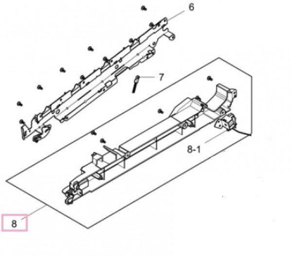 SA CLP 415 Frame guide rear /JC93-00782A