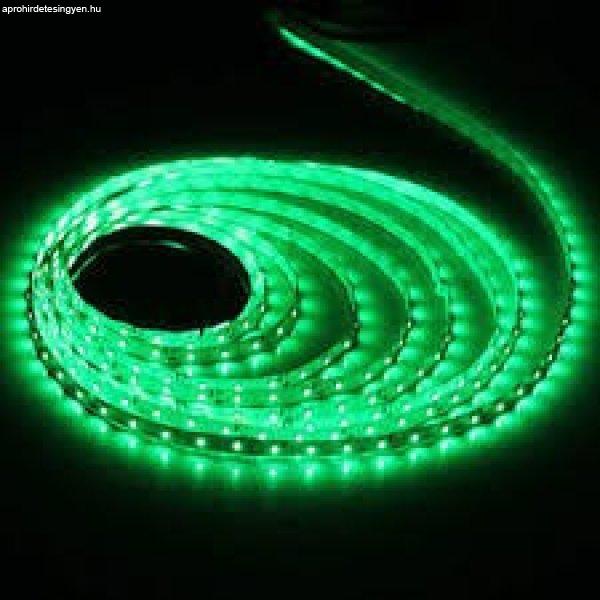 LED szalag Zöld kültéri 2835 60LED 4,8W 320lm IP65 2 év garancia