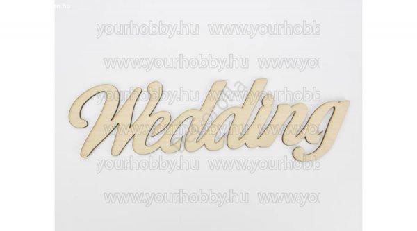 Fa "Wedding" felirat 9x35 cm