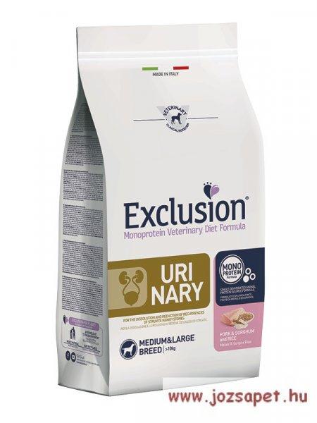 Vet Exclusion Urinary Pork & Sorghum & Rice Medium/Large 12kg