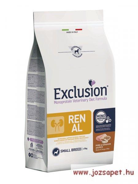 Vet Exclusion RENAL Pork & Sorghum & Rice Small 2kg