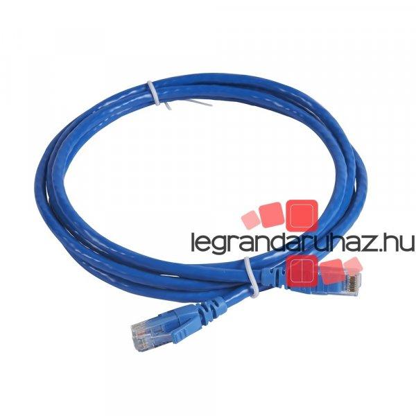Legrand patch kábel RJ45-RJ45 Cat6 árnyékolatlan (U/UTP) PVC 2 méter kék d:
6mm AWG24 LCS3, Legrand 051773