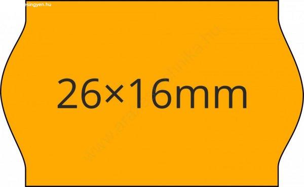26x16mm FLUO narancs ORIGINAL árazócímke