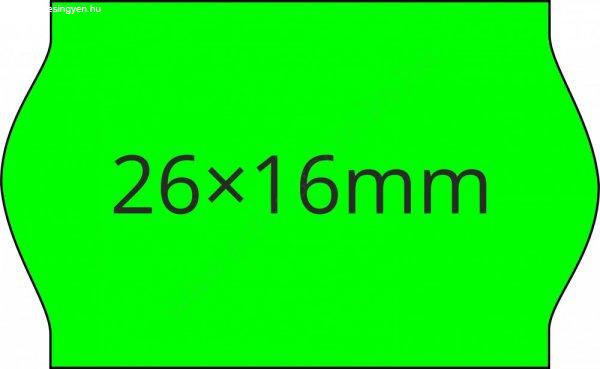 26x16mm FLUO zöld ORIGINAL árazócímke