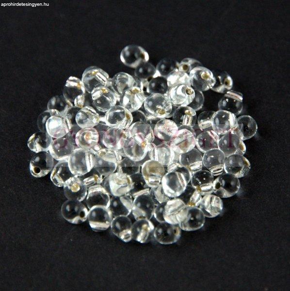 Miyuki drop gyöngy - 1 - Silver Lined Crystal - 3.4mm