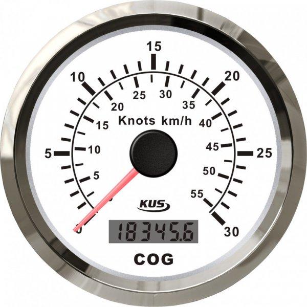Sebességmérő KUS 60 MPH fehér GPS ALL