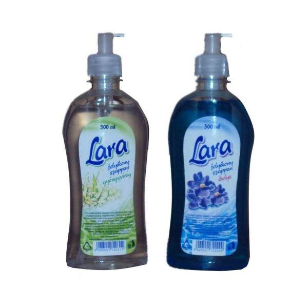 Lara folyékony szappan 500 ml.  (gyöngyvirág 500 ml, Ibolya 500 ml)