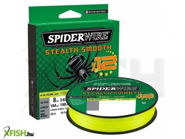 SpiderWire Stealth Smooth 12 Braid Filler Spools 12 Szálból szőtt Fonott
Pergető Zsinór 150m Hi-Vis Sárga 9kg | 0.15mm 8lb
