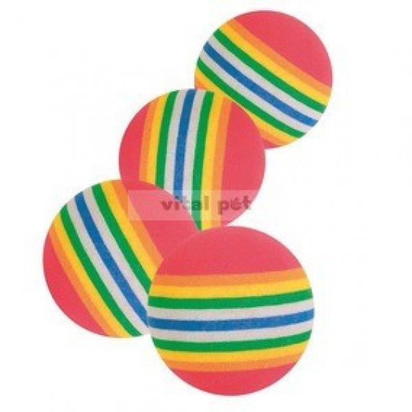 TRIXIE cicajáték rainbow labda 4db