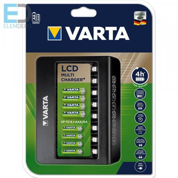 Varta Multi Charger PLus akkutöltő, 8 csatornás, 8 AA vagy 8 AAA töltésére
( 4 órás gyorstöltés ) ( 57681 )