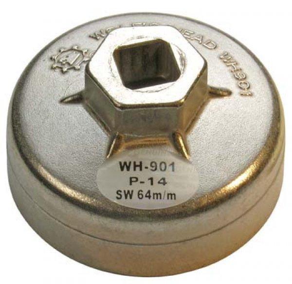 BGS-1042 Olajszűrő leszedő kupak 64 mm x 14 aluminium