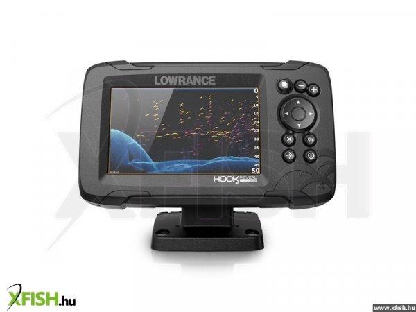 Lowrance Hook REVEAL 5 GPS/halradar plotter 83/200 455/800 kHz HDI lefelé
pásztázó jeladóval
