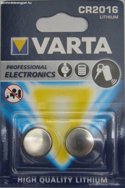 CR2016 3V 2db LEM VARTA 