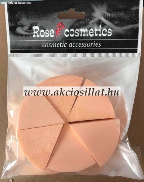 Rose Cosmetics Kozmetikai szivacs 6 db-os natúr színű háromszőg alakú