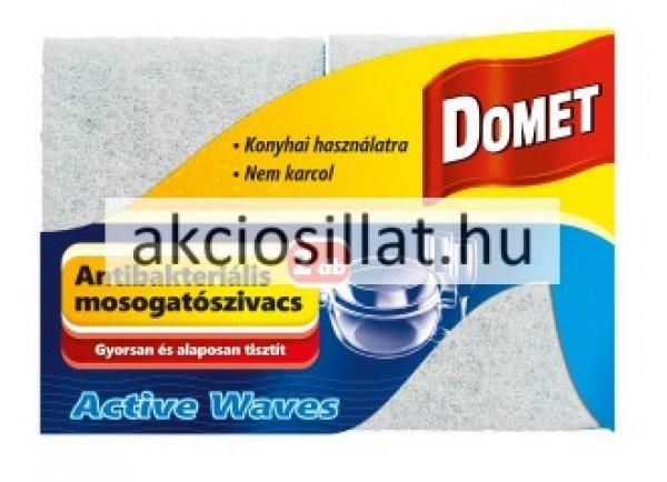 Domet Active Waves Antibakteriális Anyaggal Kezelt Szivacs 2db