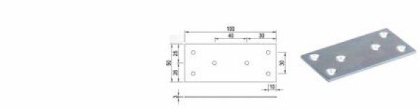 Összekötő lemez 100*50 mm