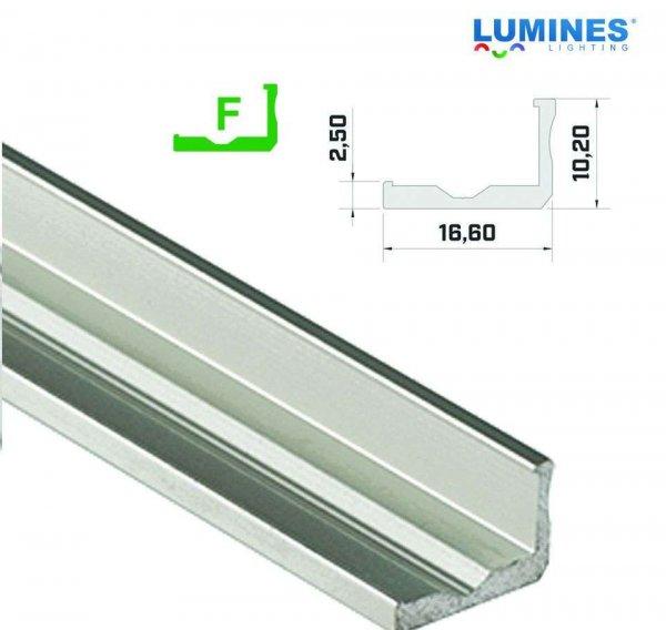 LED Alumínium Profil Keskeny L alakú [F] Ezüst 2,02 méter