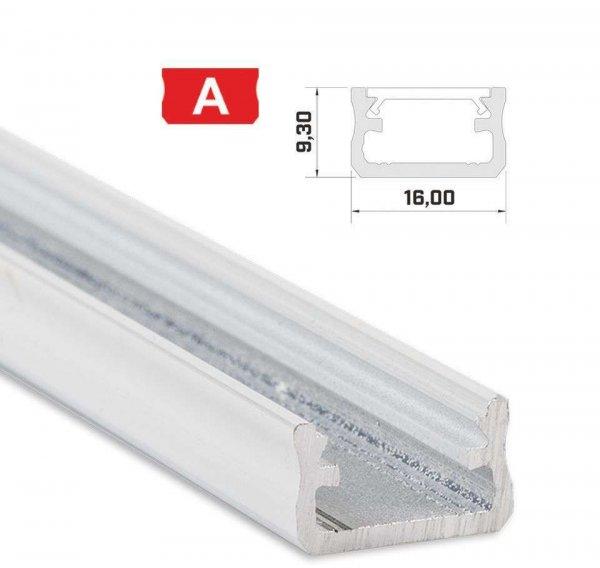 LED Alumínium Profil Standard [A] Fehér 2,02 méter