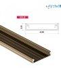 LED Alumnium Profil Szles [SOLIS] Bronz 1 mter