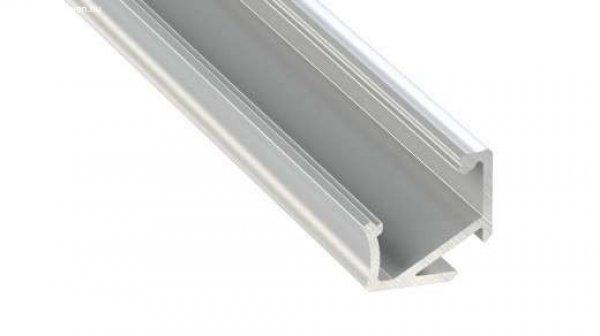 LED Alumínium Profil Asszimetrikus Sarokba rögzíthető [H] Ezüst 2,02 méter