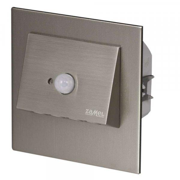 Zamel LEDES Beltéri Lépcső és Oldalfali lámpa Beépíthető NAVI 230V Inox
keret Meleg fehér Beépített érzékelővel