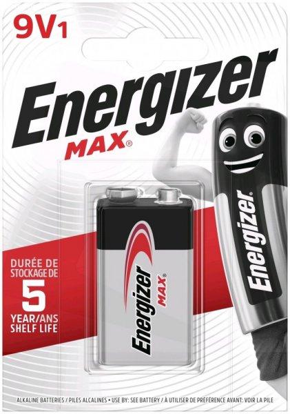 Energizer Max 9V-os elem (6LR61) bl/1
