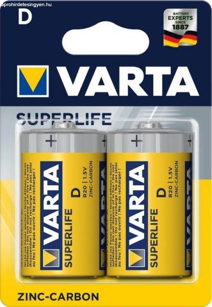 Varta Super Heavy Duty D féltartós góliát elem (R20) BL/2