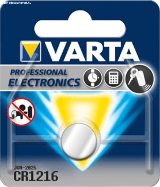 Varta CR1216 lithium gombelem 3V bl/1