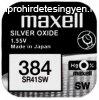 Maxell 384 ezst-oxid gombelem (SR736SW,1134) 1,55V